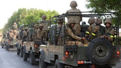 A military convoy of the Pakistan Army.