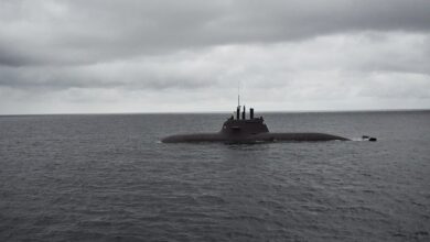 A submarine during Playbook Merlin 25.