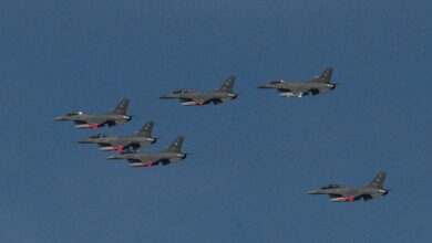 Argentine Air Force's first F-16 fighter jets