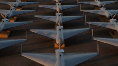 The unmanned aerial systems part of a one-way attack drone squadron recently deployed to the Middle East.