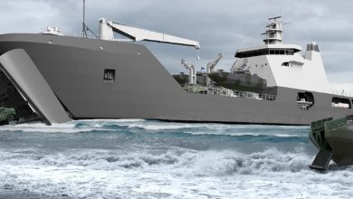 Artist's rendering of the Medium Landing Ship