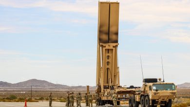 U.S. Army Soldiers assigned to Bravo Battery, 5th Battalion, 3rd Field Artillery, Long Range Fires Battalion, 1st Multi-Domain Task Force, demonstrate the capabilities of one of the Long Range Hypersonic Weapon Transporter Erector Launchers participating in exercise Bamboo Eagle 24-3 on Nellis Air Force Base, Nev., Aug. 2, 2024. Through the use of designated airspace, BE 24-3 provides Airmen, allies and partners a flexible, combat-representative, multidimensional battlespace to conduct testing, tactics development, and advanced training in support of U.S. national interests. (U.S. Army photo by 1st Lt. David Kim)