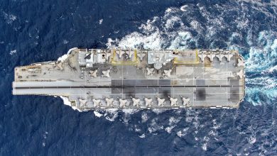 Pictured: 21 Nov 2025 – View of the 24 F-35B Jets embarked onboard the Flight Deck of HMS Prince of Wales. As part of the United Kingdom Carrier Strike Group Full Operating Capability, the largest fifth-generation Carrier Air Wing has ever been embarked on HMS Prince of Wales. 24 F-35B Jets on deck, in support of NATO on NEPTUNE STRIKE 25-4. This proves NATO’s willingness and readiness to act in support of allied nations’ peace and security. Italian F-35Bs have been on board HMS Prince of Wales for NEPTUNE STRIKE, an enhanced vigilance activity, as part of Operation HIGHMAST, proving interoperability and interchangeability between the two nations. The Joint Carrier Air Wing has conducted NEPTUNE STRIKE, showcasing the UK and Italian ability and willingness to work together on behalf of NATO in the Mediterranean and beyond. Led by the UK flagship HMS Prince of Wales and involving a dozen nations, the eight-month mission – known as Operation HIGHMAST – is reaching its final stages. After operations across the Indo-Pacific over the last five months, the task group has returned to the Mediterranean for further multinational exercises before making its homeward voyage. The goal of Operation HIGHMAST is to reaffirm the UK’s commitment to the security of the Mediterranean and Indo-Pacific region, demonstrate collective resolve with our allies and showcase British trade and industry. Over the course of the deployment, upwards of 4,500 British military personnel have been involved, including nearly 600 RAF and 900 soldiers alongside 2,500 Royal Navy sailors and Royal Marines.