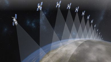 An imagery of satellite constellation.