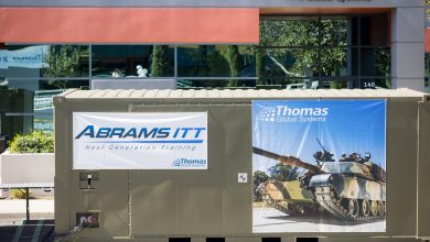 Thomas Global Systems showcases its M1A2 Abrams Immersive Tactical Trainer.