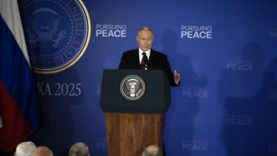Russian President Vladimir Putin at a 2025 summit.