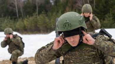 Grafenwöhr, GERMANY— Members of the Kosovo Security Force fire mortar rounds during live fire training as part of command post exercise Dynamic Front at Grafenwoehr Training Area, Germany, Feb. 7, 2026. Dynamic Front is a training mission of synchronized command and fires planning, maneuvering through a complex landscape of assembly area operations, artillery acumen, and live firing drills. The objective is to ensure that NATO forces are equipped with the capability to execute lethal fire support in wide-area ground combat across Europe. (U.S. Army photo by Staff Sgt. Dylan Bailey)