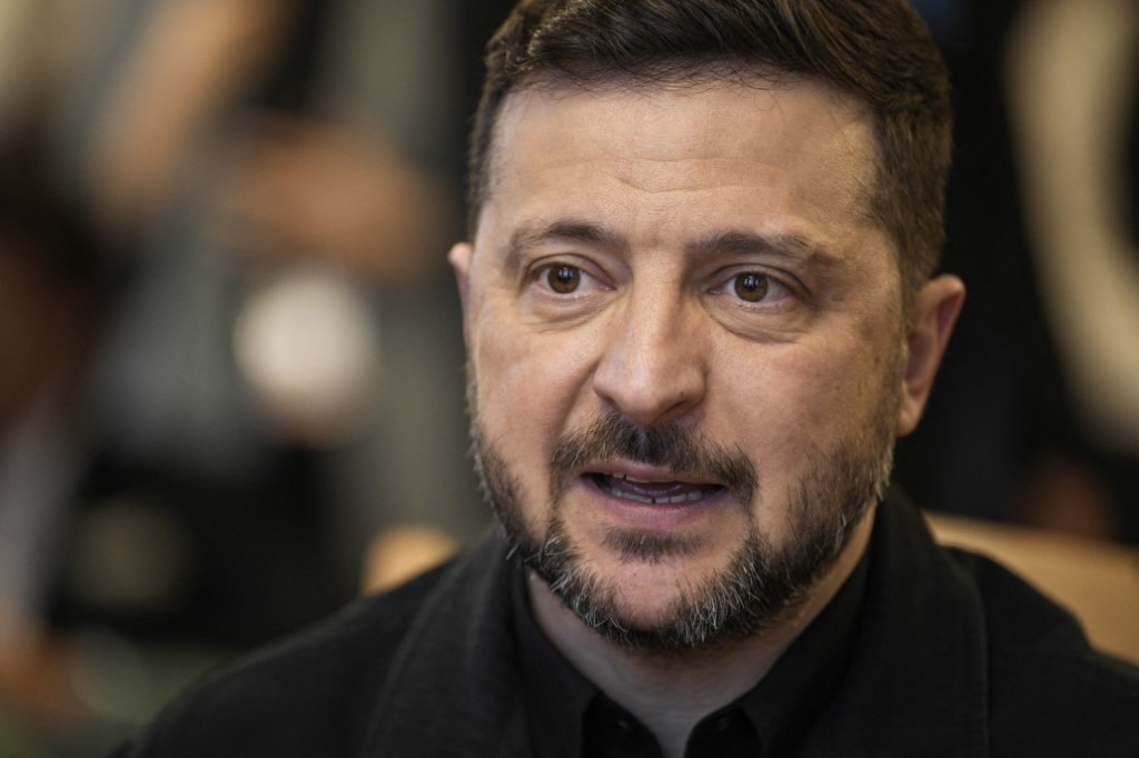 Ukrainian President Volodymyr Zelensky visits the Storting during his visit to Norway.