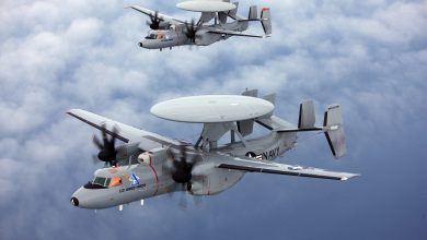 Rendition of E-2D Advanced Hawkeye radar.