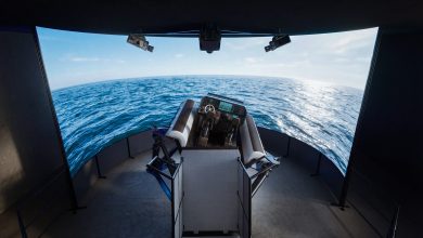 SRTC's maritime vessel simulator.