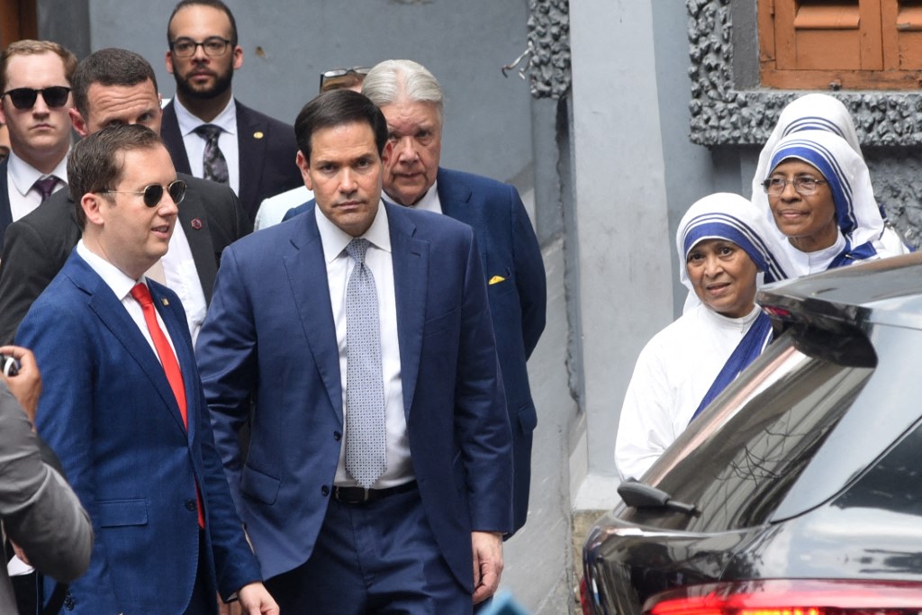 US Secretary of State Marco Rubio visits the Mother House, the global headquarters of Missionaries of Charity, in Kolkata, India, on May 23, 2026.