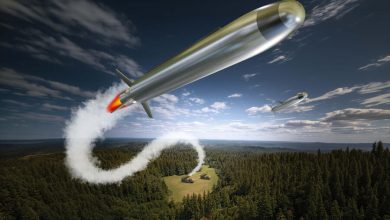 An artist's rendition of Leidos' new Low-Cost Containerized Munitions.