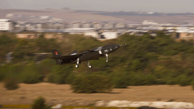 The Bayraktar Kizilelma drone in flight. Photo: Screengrab via Baykar Technologies/X