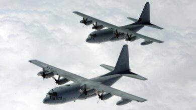 The KC-130J is a multi-role, medium sized fixed wing tactical aircraft providing logistic support, air-to-air refueling and close air support to fleet operating forces.