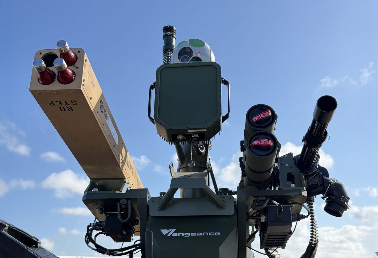 A photograph of the Vengeance counter-unmanned aerial system.