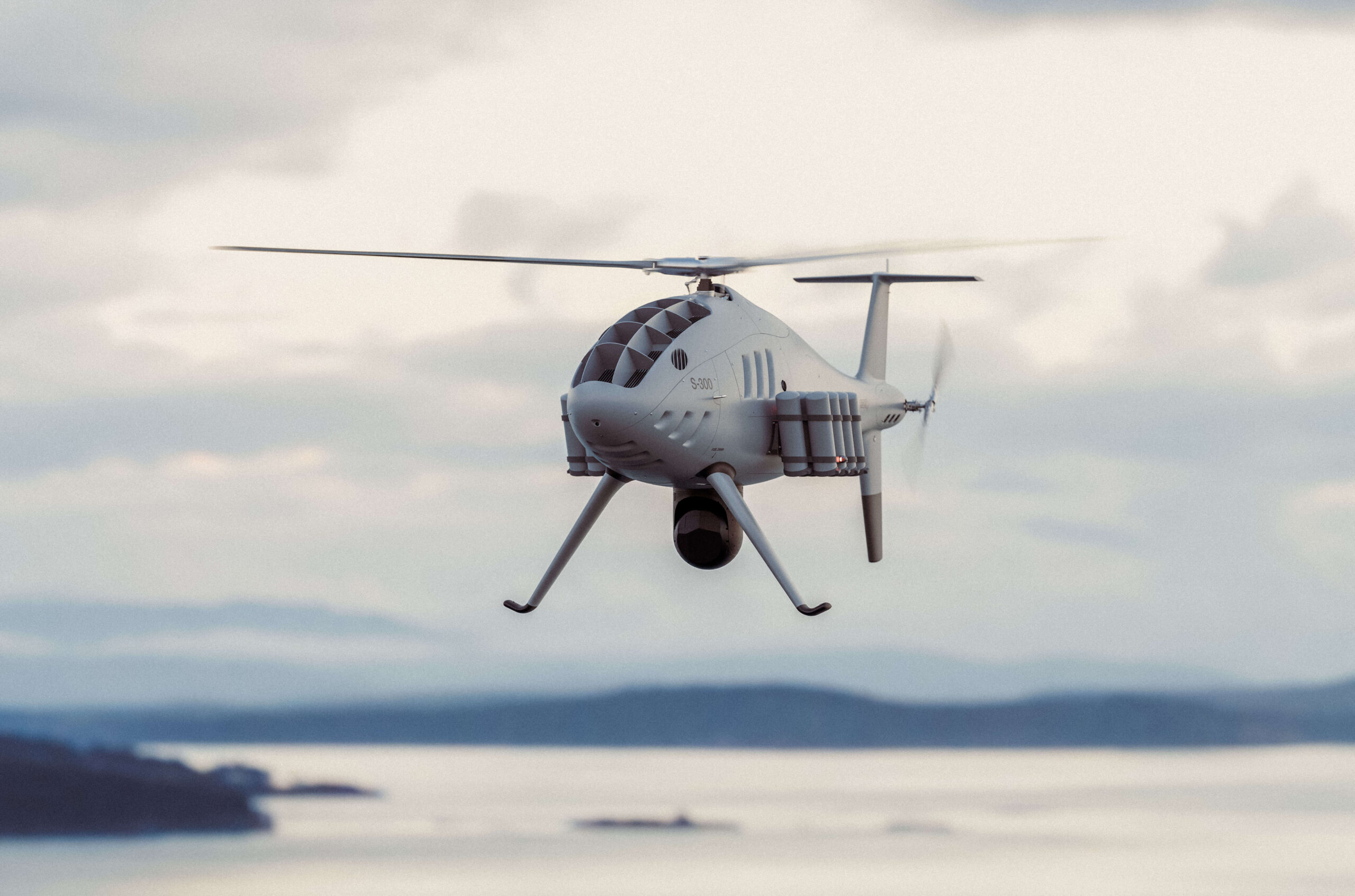 Camcopter S-300 unmanned aerial system. Photo: Schiebel
