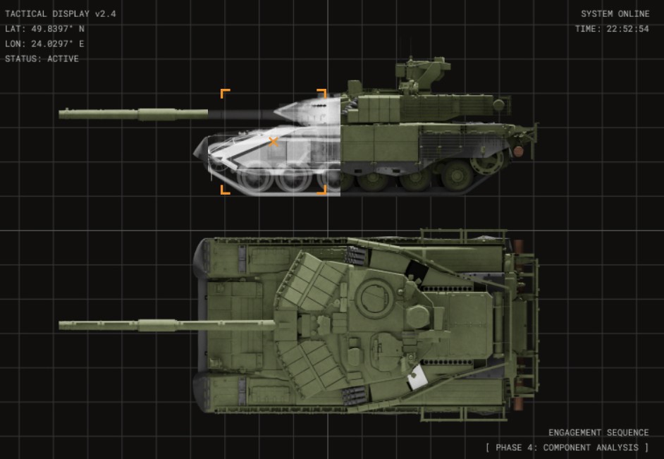 Russian military equipment.