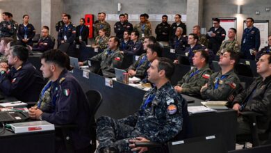 Multinational forces receive a situational awareness briefing at the Chilean Navy Operations Headquarters during UNITAS LXV in Valparaíso, Chile. Photo: Petty Officer 1st Class Mitchell Meppelink/DVIDS