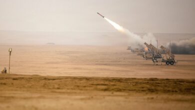 (Representative only.) Patriot missiles are launched during the Kuwaiti-led Sky Shield air defense exercise at the Udari Range Complex in Kuwait on Dec. 9, 2025. The exercise included forces from Kuwait, the United States, Bahrain, and the United Kingdom. Photo: US Central Command
