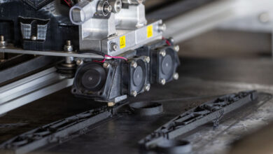 A 3D printer operates during NPS’ latest Joint Interagency Field Experimentation event at Camp Roberts, Calif., May 13, 2026.