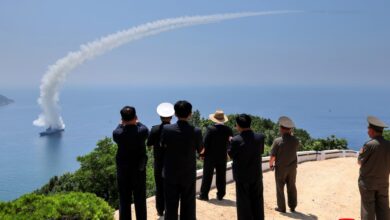 Kim Jong Un oversees weapons tests of the destroyer Kang Kon