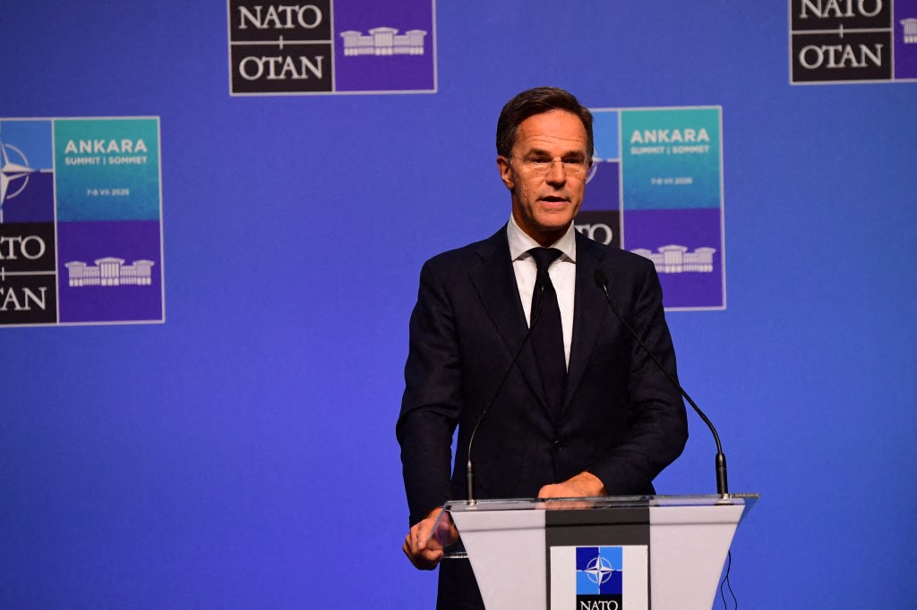 NATO Secretary General Mark Rutte holds a press conference following the annual NATO Summit at Presidential Complex in Ankara, Turkey on July 8, 2026.
