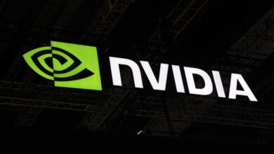 The Nvidia logo is displayed at BilibiliWorld 2026 in Shanghai, China, on July 10, 2026. (Photo: Stringer/IC Photo/Imaginechina via AFP)