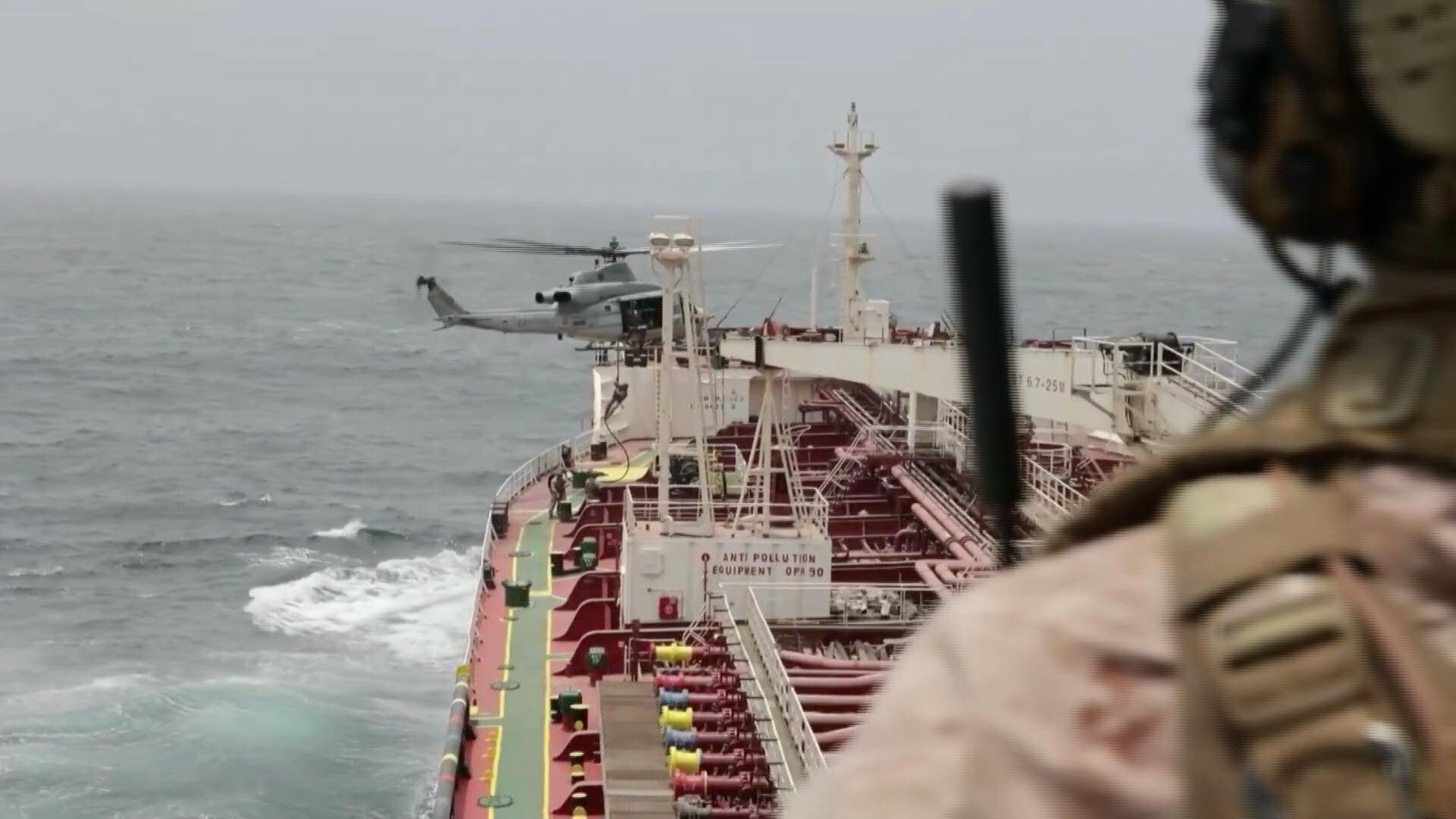 Footage released by the US military shows what US Central Command (CENTCOM) says are operations enforcing its naval blockade against Iran, including the boarding of a commercial tanker in the Arabian Sea and the disabling of another vessel in the Gulf of Oman.