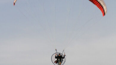 Powered paragliders