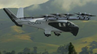Midnight electric vertical takeoff and landing (eVTOL) aircraft is capable of conventional takeoffs and landings from existing runways at airports.